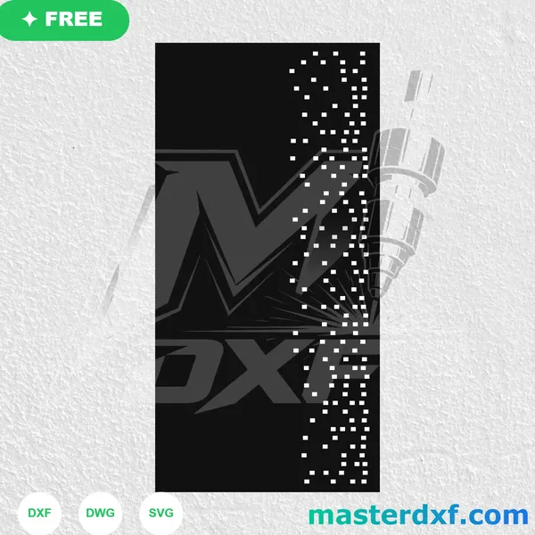 Scattered Pixel Spark Abstract Free DXF File DXF File